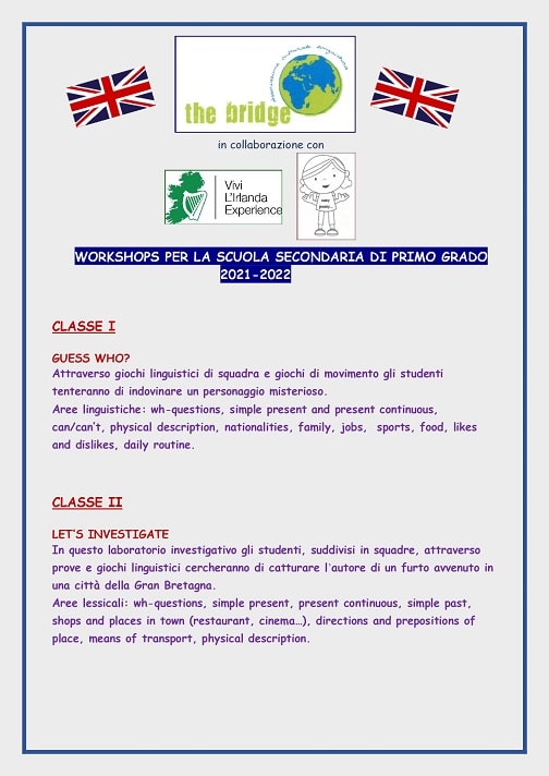 Seconda locandina pagina uno